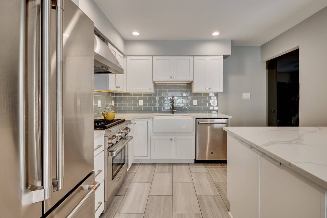 vinyl floor in kitchen