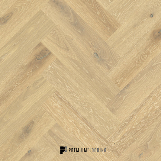 Nature's Oak Herringbone Blanc Herringbone Timber Flooring
